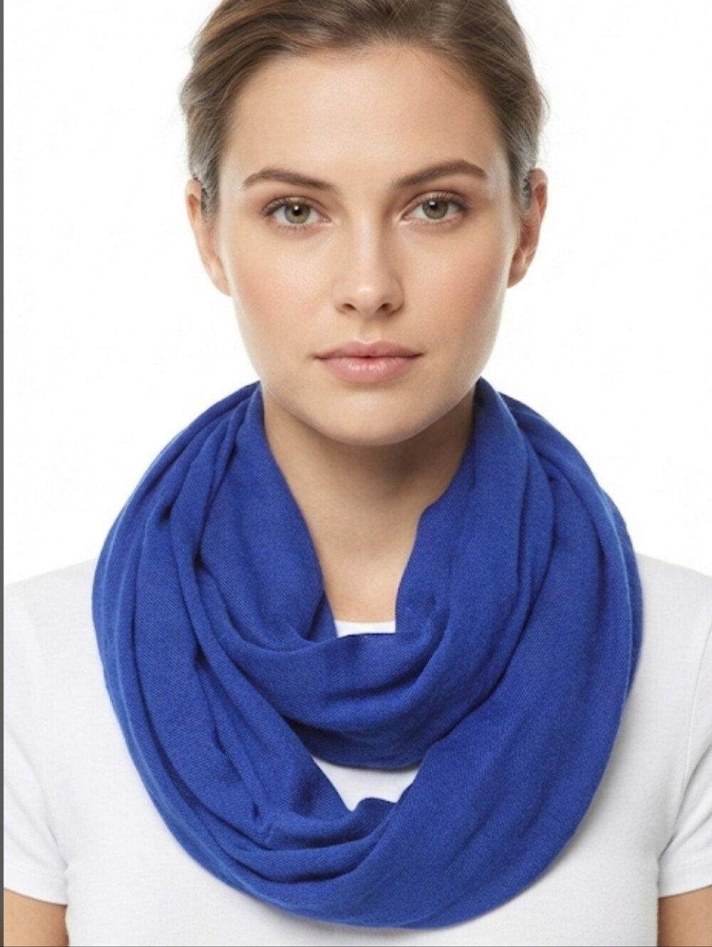 Bright Blue Loop 72" Circumference Infinity Scarf Soft Viscose